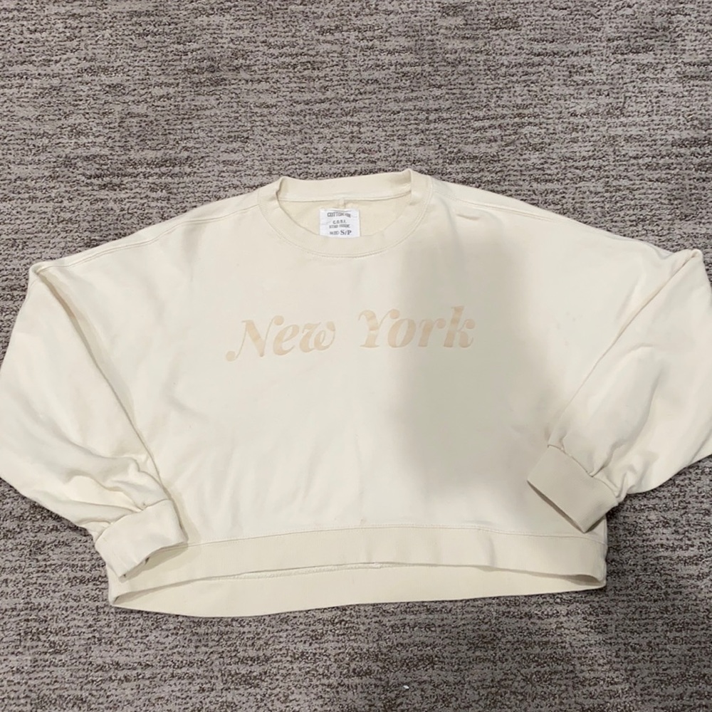 Cotton On Yellow cropped crewneck